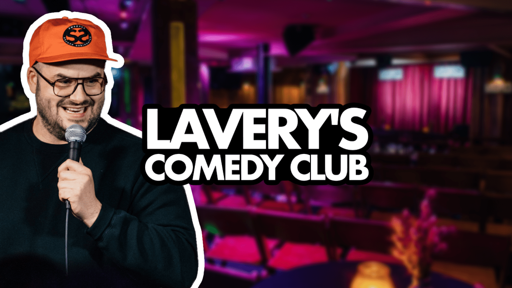Lavery's Comedy Club banner image depicting Colin Geddis